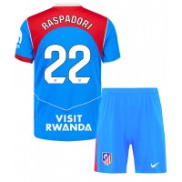 Stroje piłkarskie Atletico Madrid Giacomo Raspadori #22 Koszulka Trzeciej dla dzieci 2025-26 Krótki Rękaw (+ szorty)
